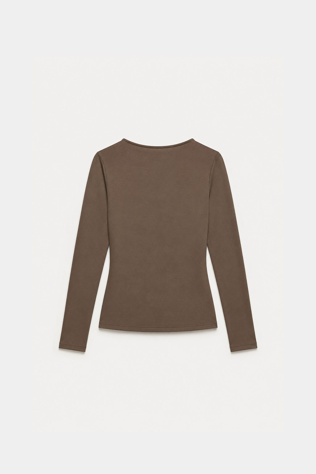 Top Drapeado Cuello Alto - Habano