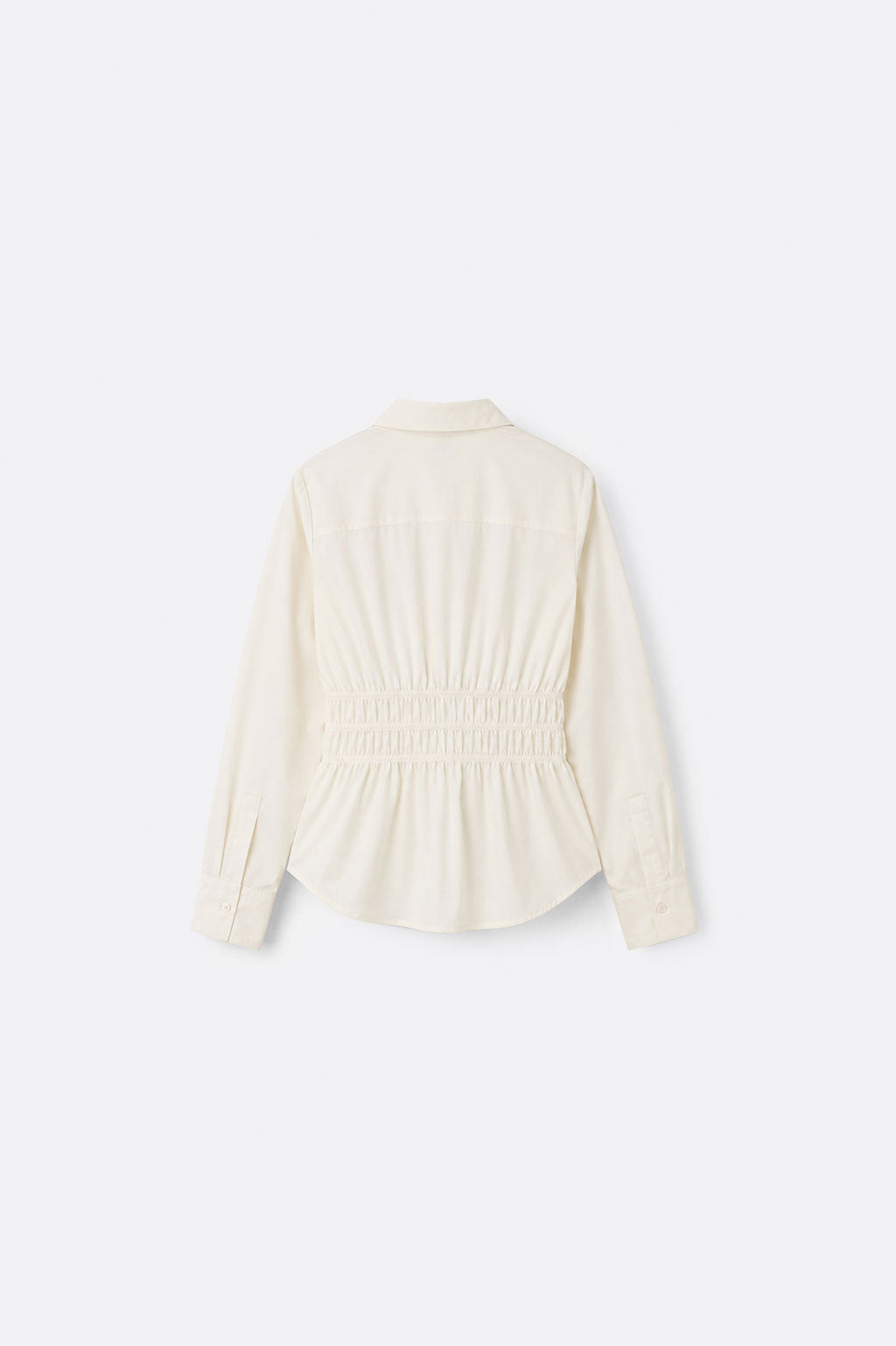 Blusa Clásica Cinturón - Hueso