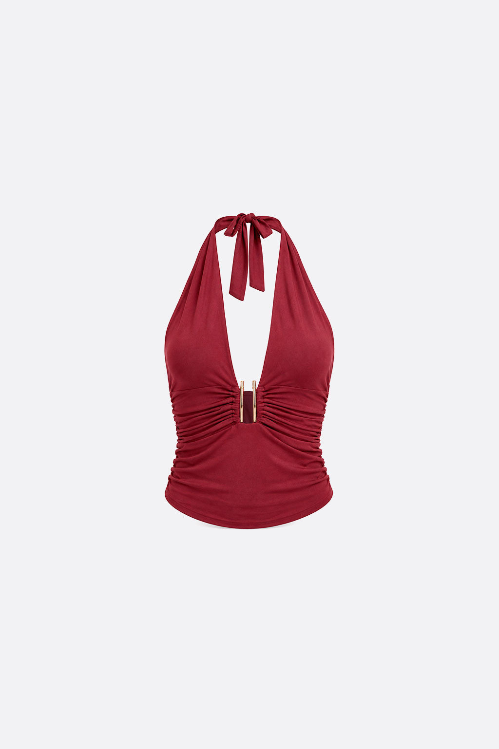 Top Halter Luxe - Guinda
