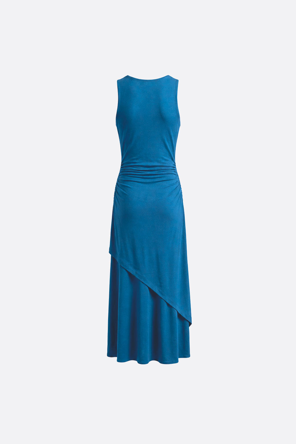 Vestido Midi Asimétrico - Cobalto