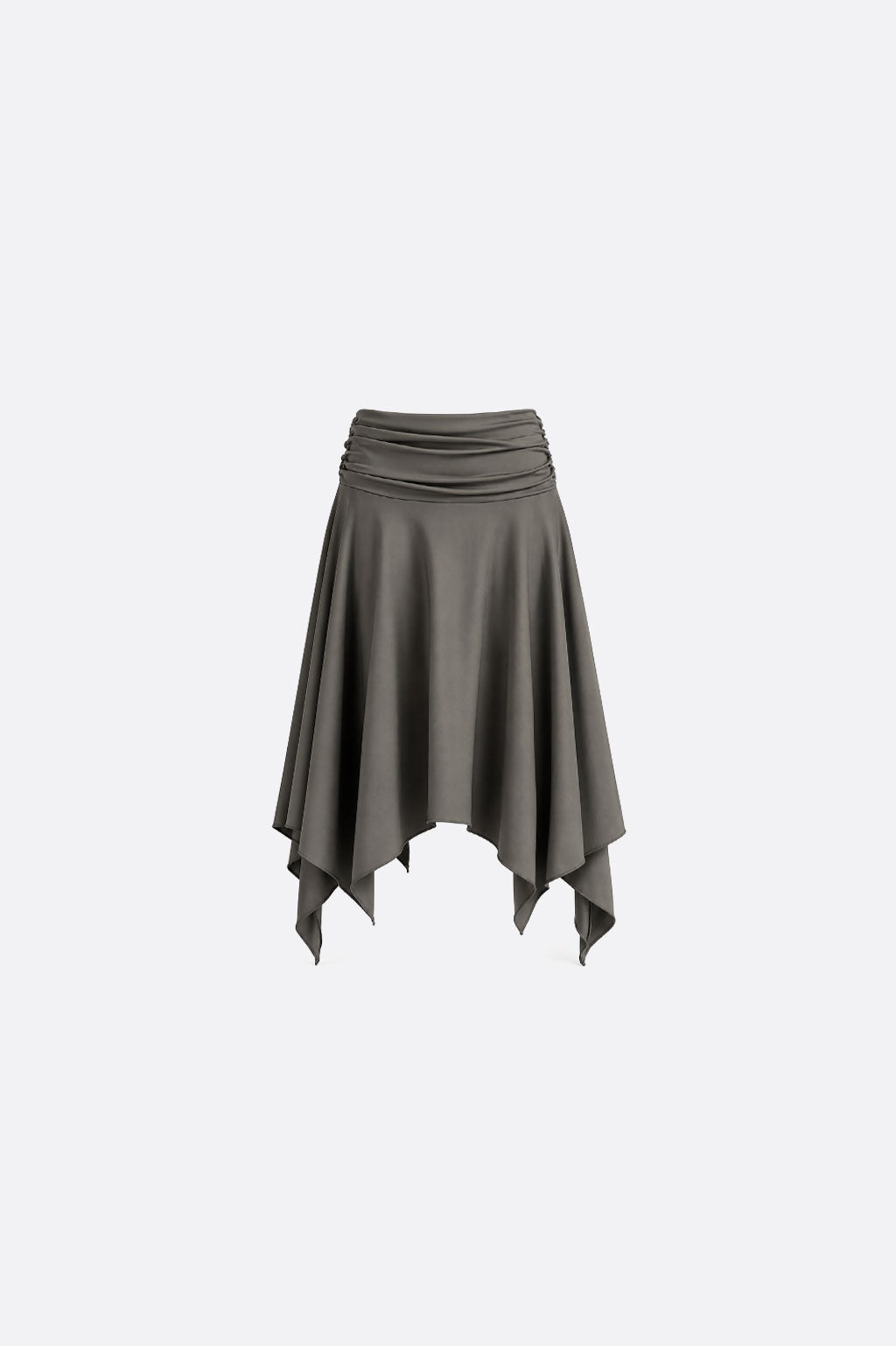 Falda Midi Irregular - Verde Musgo