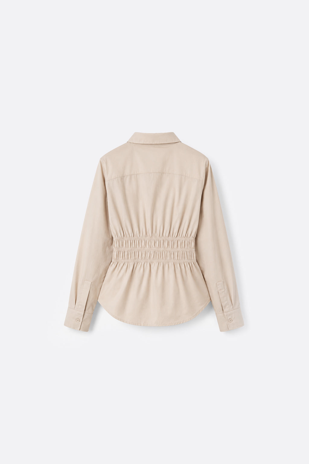 Blusa Clásica Cinturón - Beige