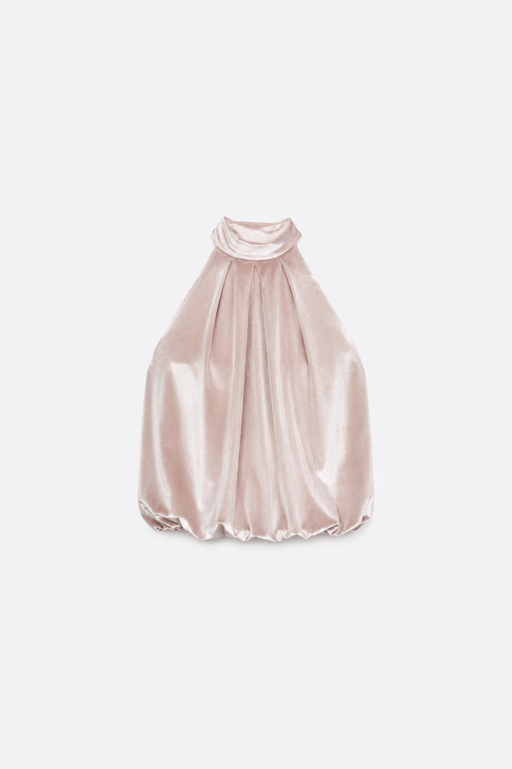 Blusa Halter Globo - Champagne