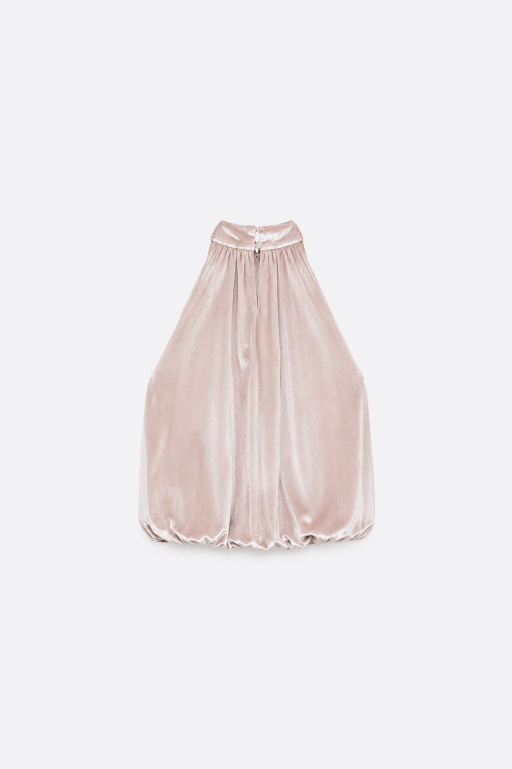 Blusa Halter Globo - Champagne