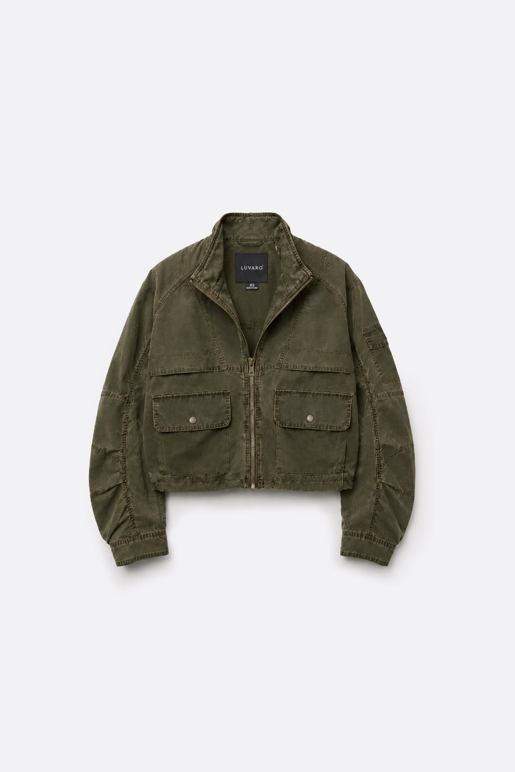 Cazadora Oversize Cargo - Verde