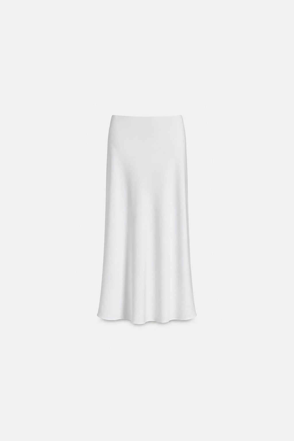 Falda Midi Satinada - Perla