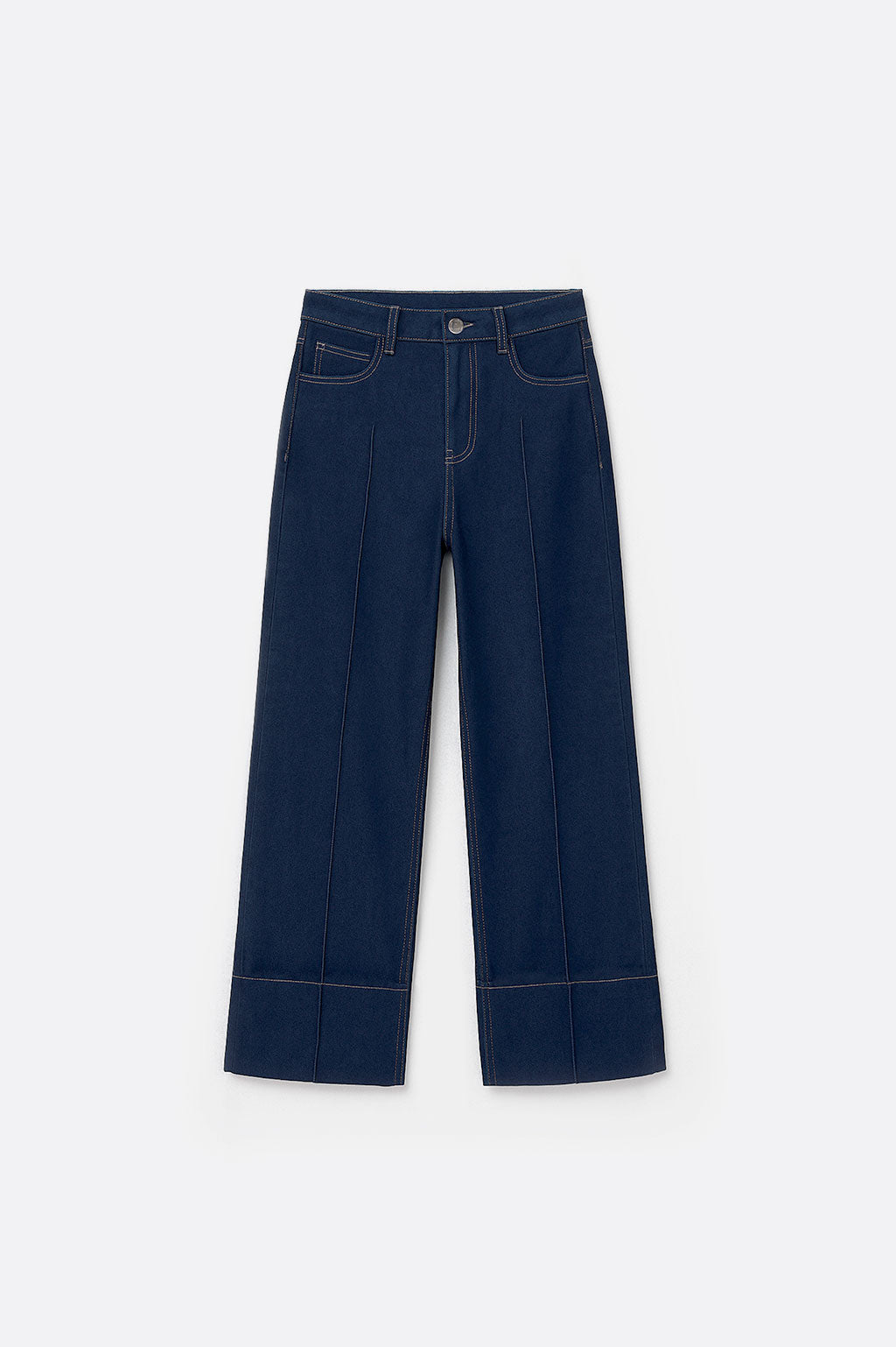 Pantalón Denim Wide Leg - Azul Índigo