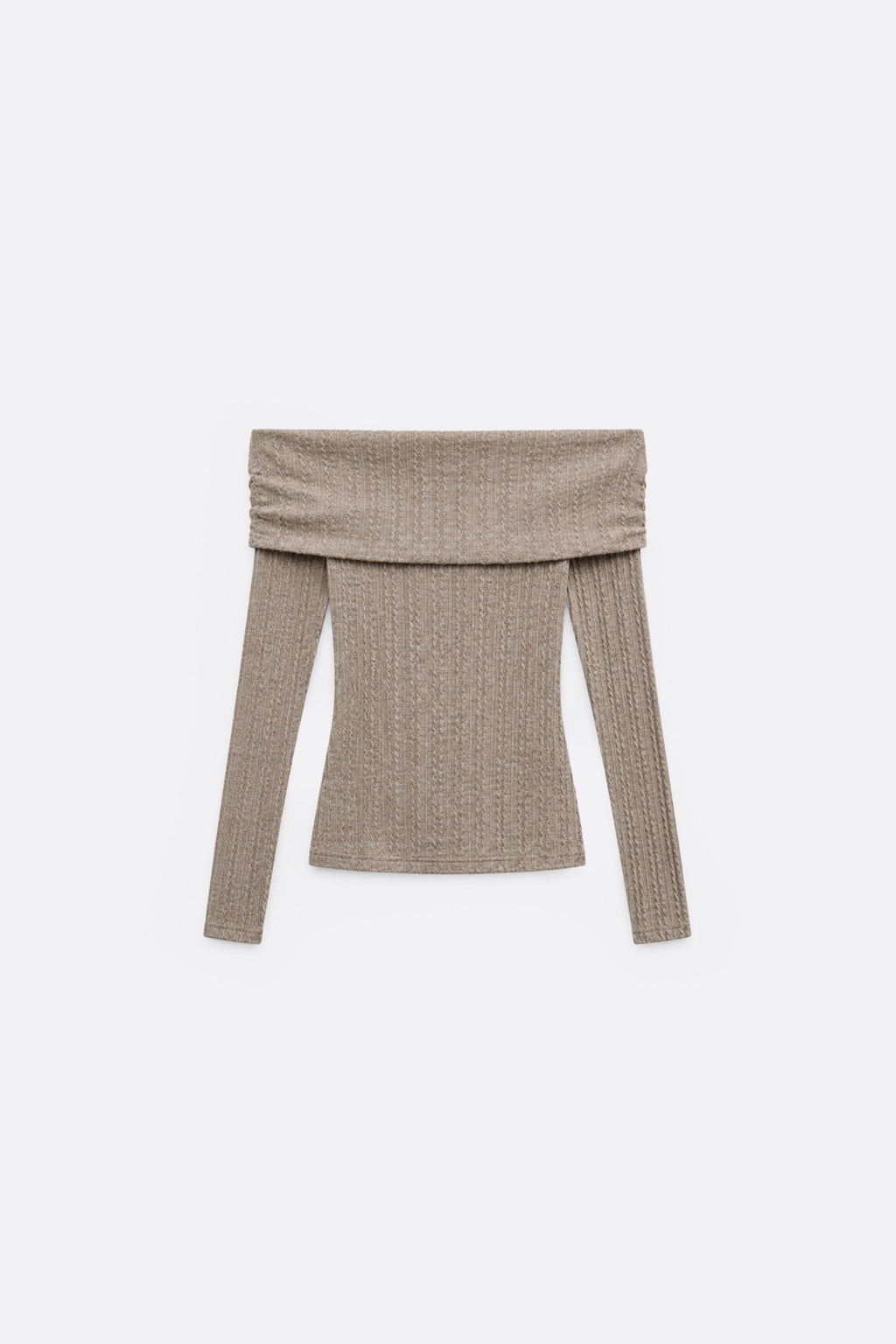 Sweater Off Shoulder - Topo
