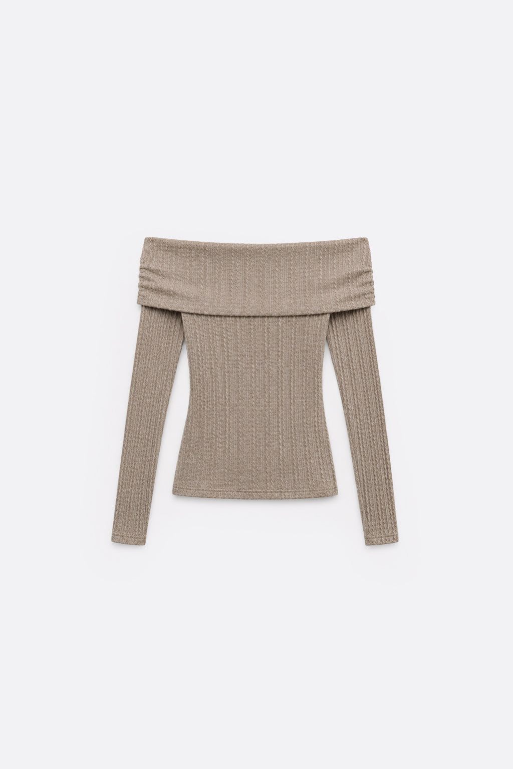 Sweater Off Shoulder - Topo