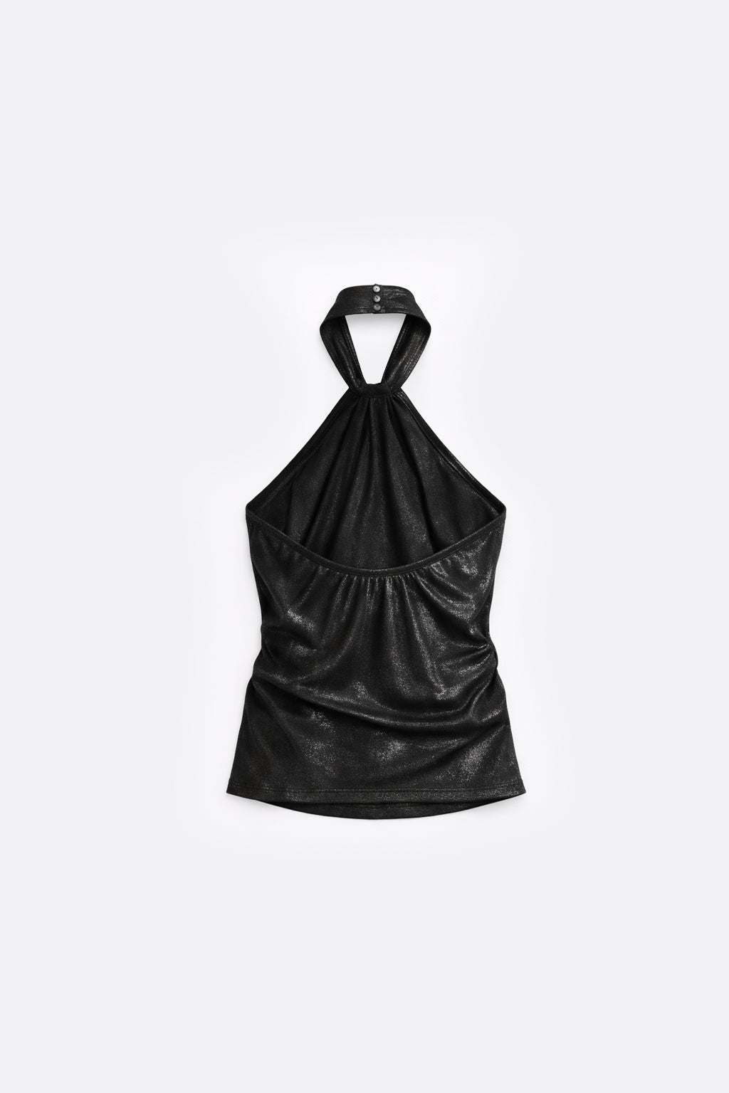 Top Cuello Cruzado Fular - Negro