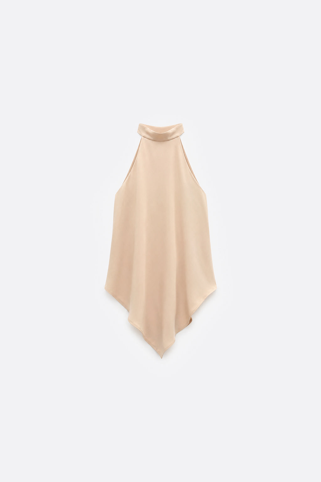 Top Halter Asimétrico - Beige