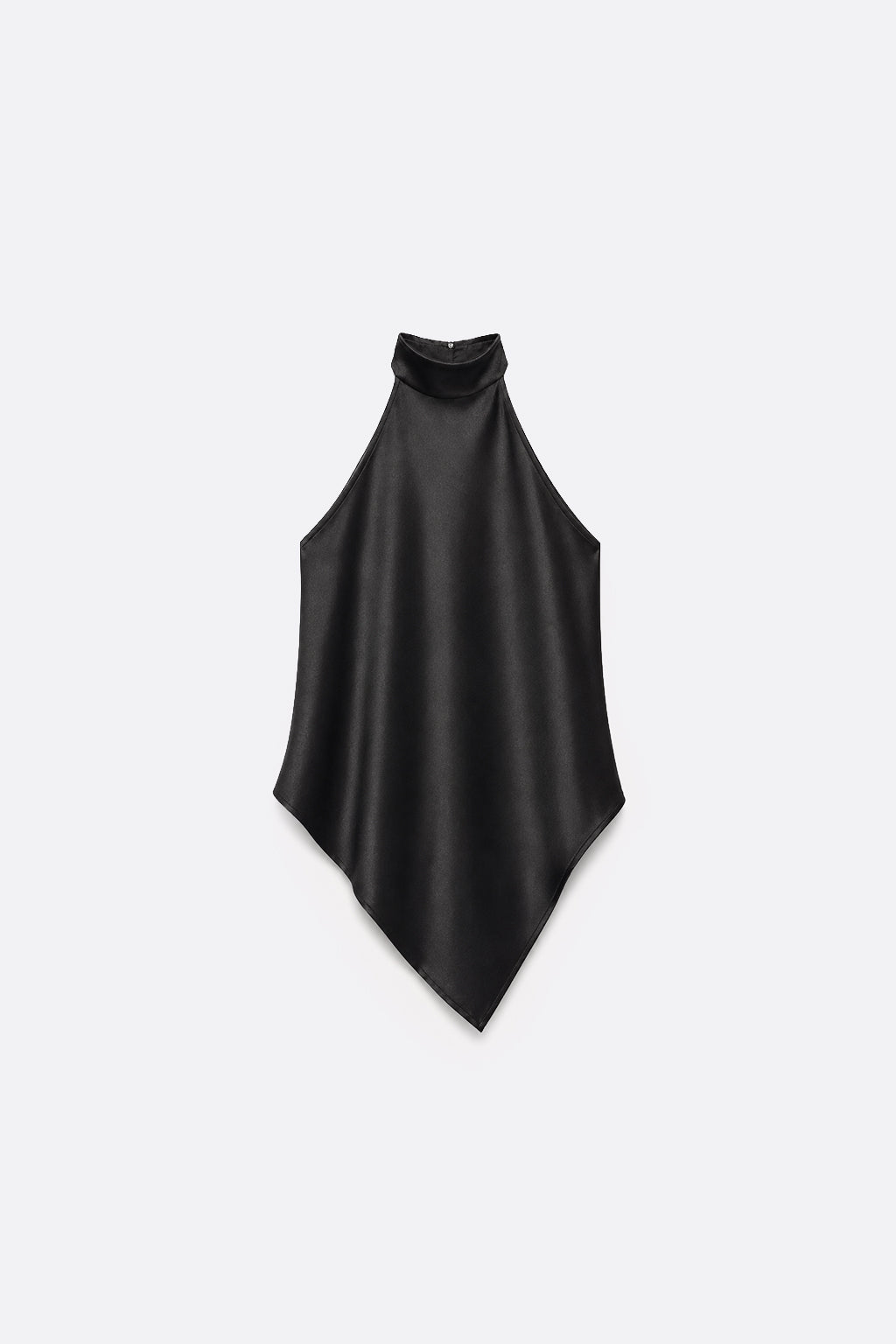 Top Halter Asimétrico - Negro
