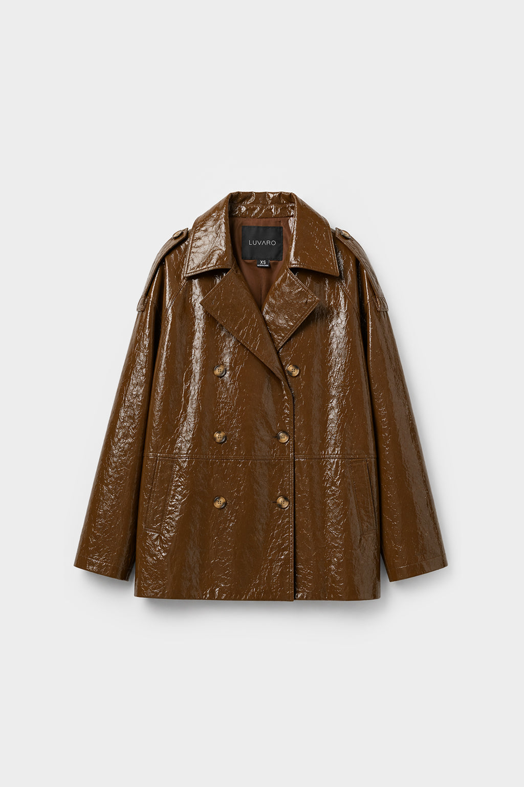 Trench Midi leather - Camel