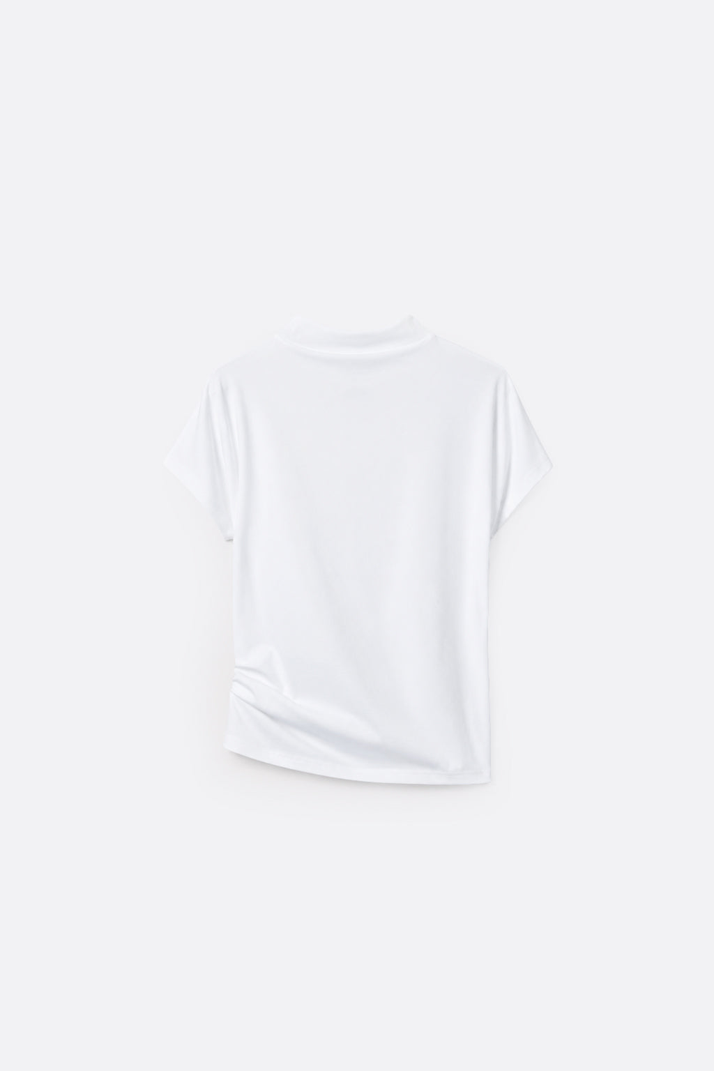 Top Drapeado Cuello Medio - Hueso