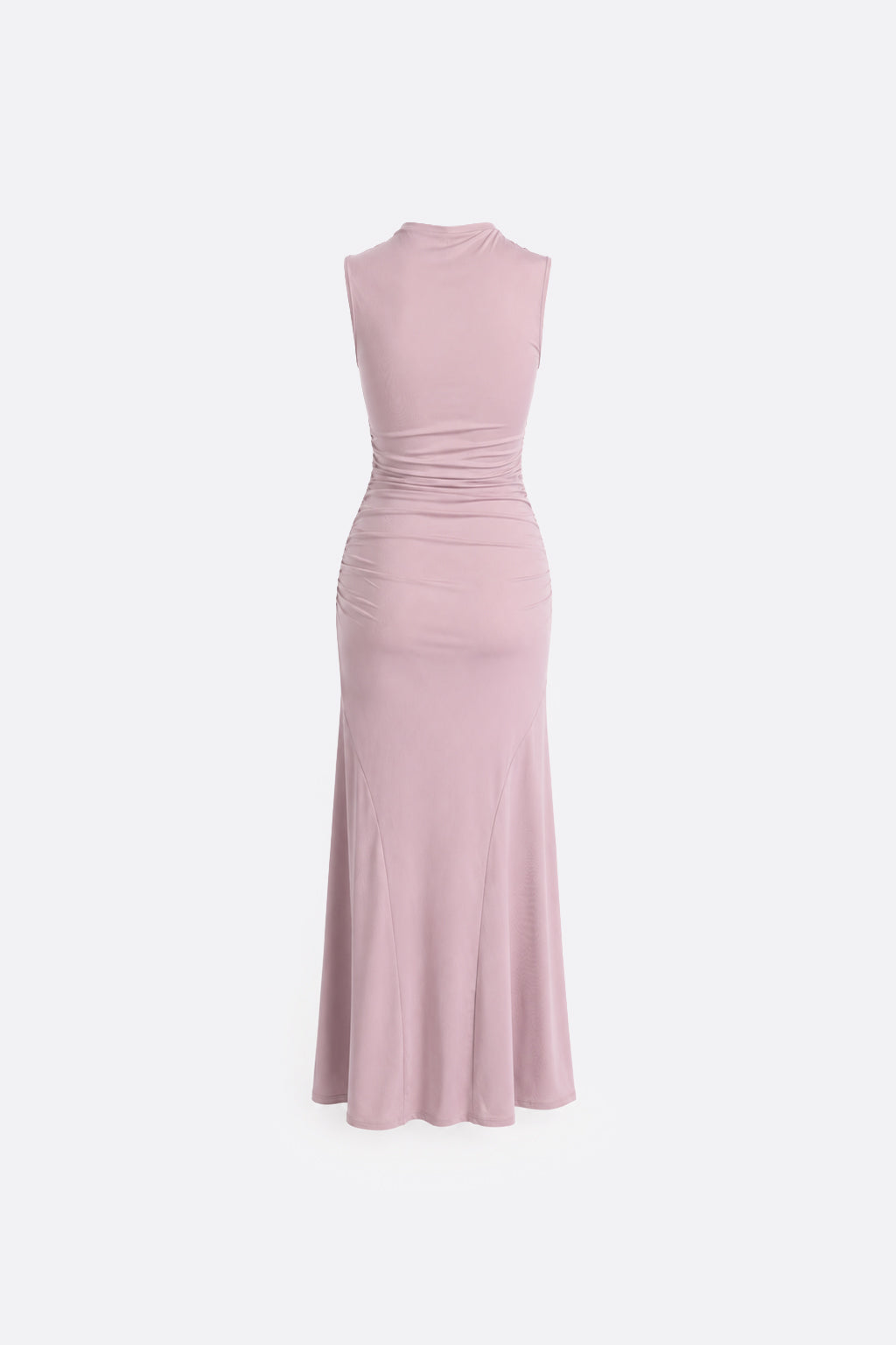 Vestido Largo Manga Cero - Palo Rosa
