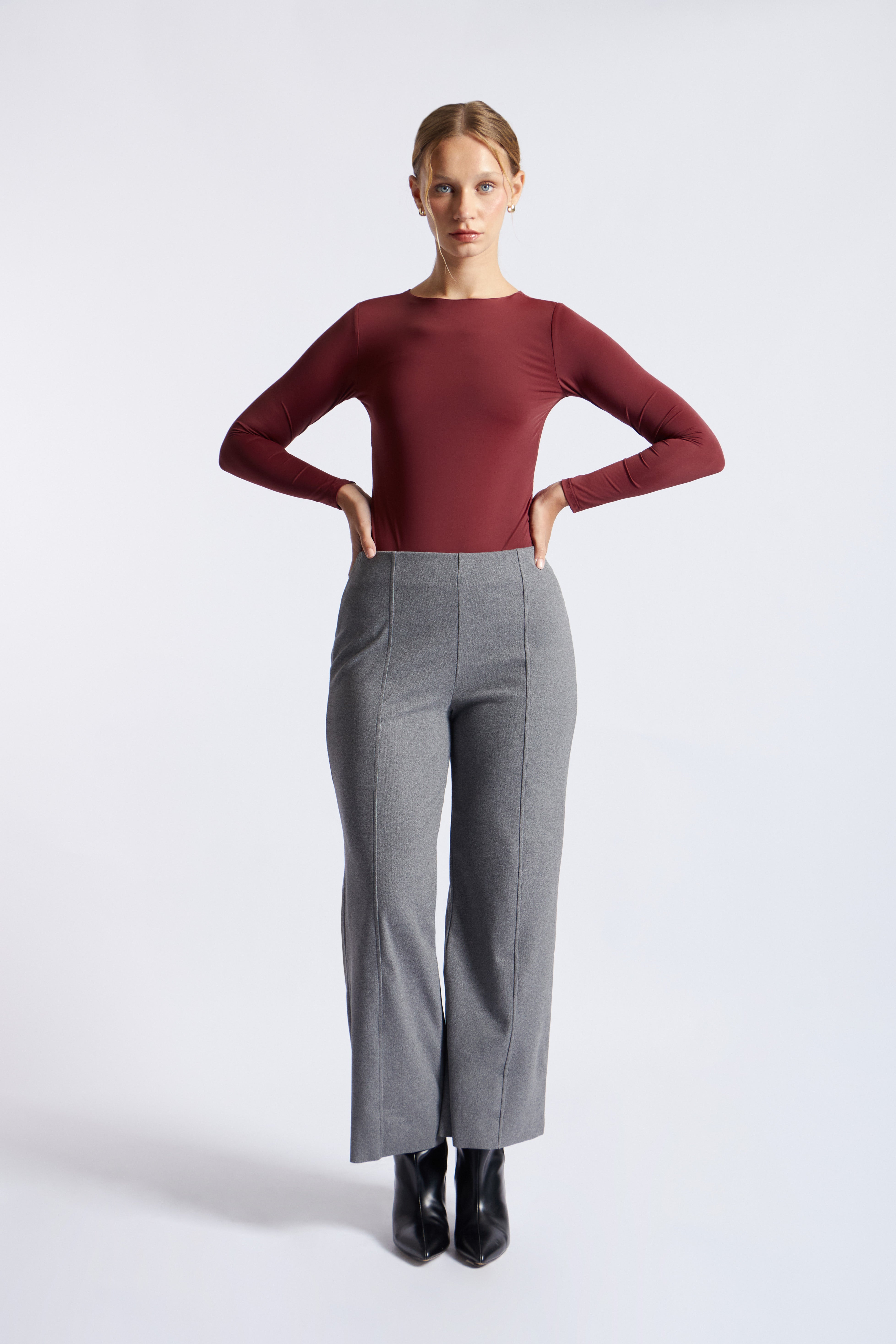 Body Cuello Cerrado - Borgoña