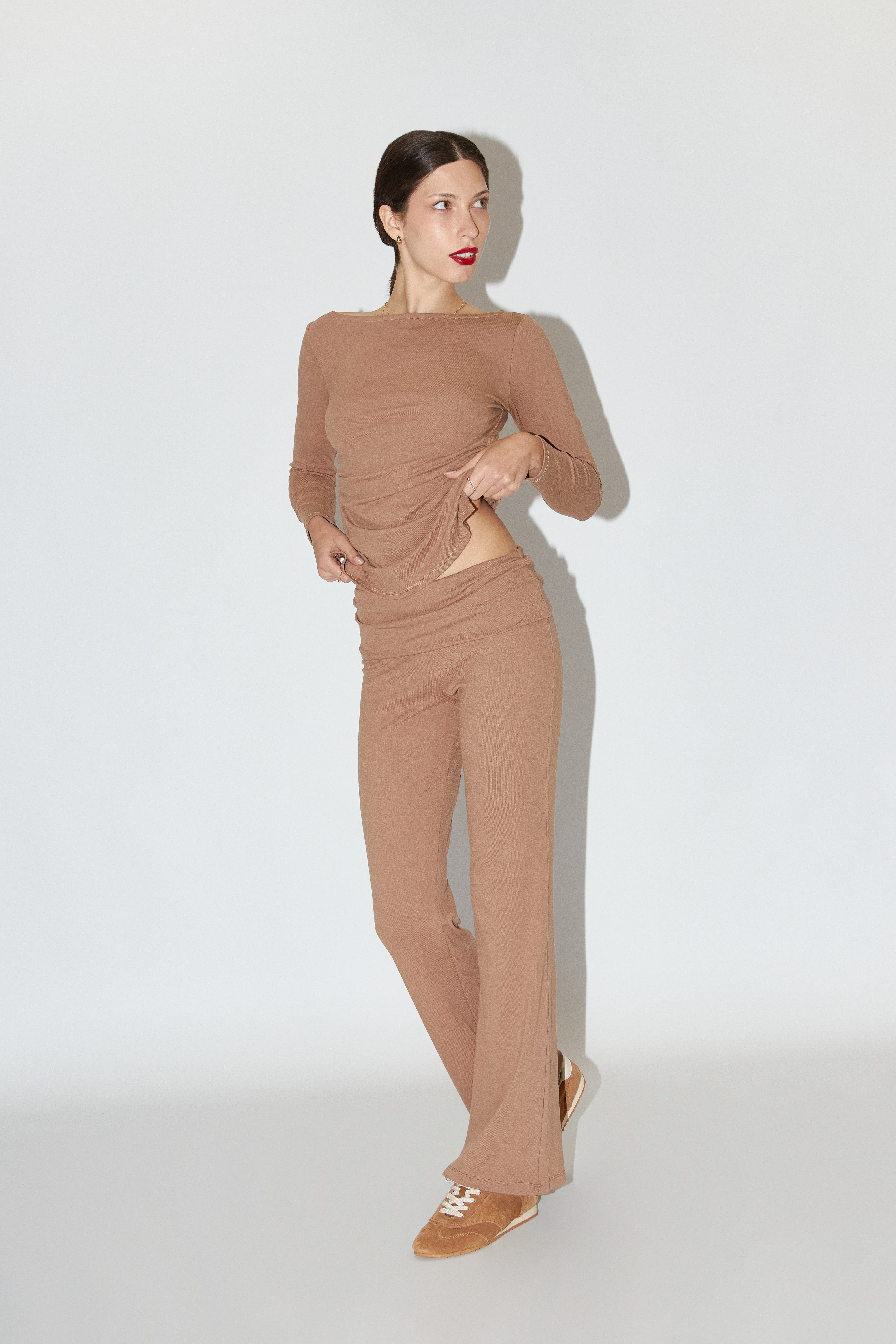 Pantalón Pretina Recta - Cocoa