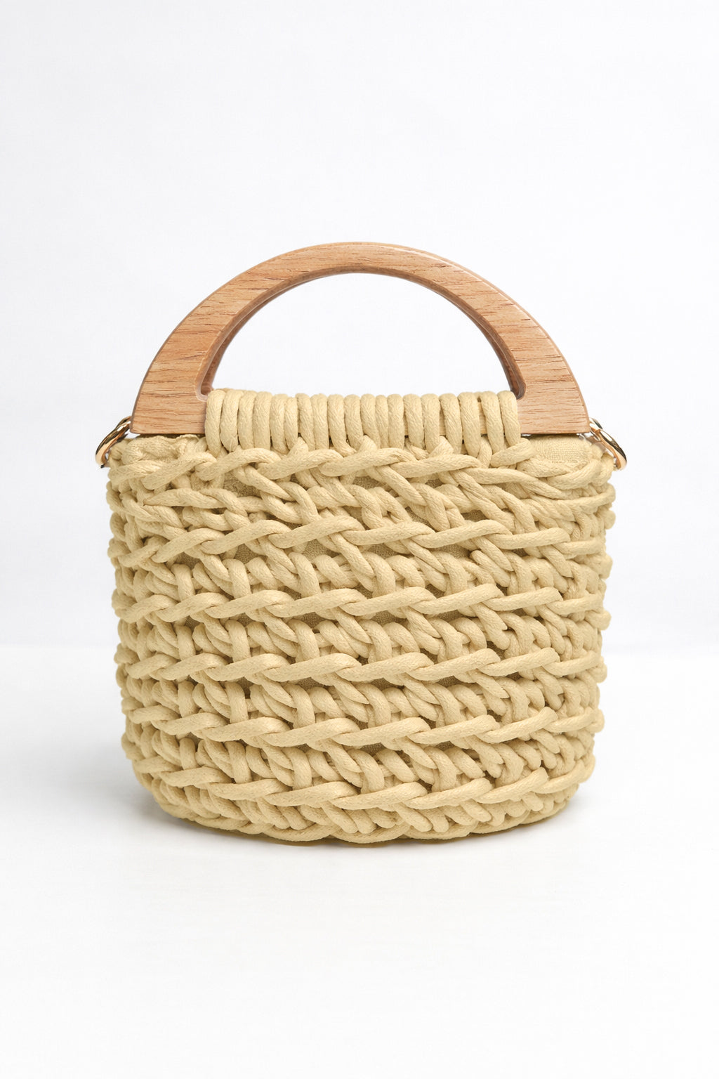 Bolso Trenzado Alba - Beige