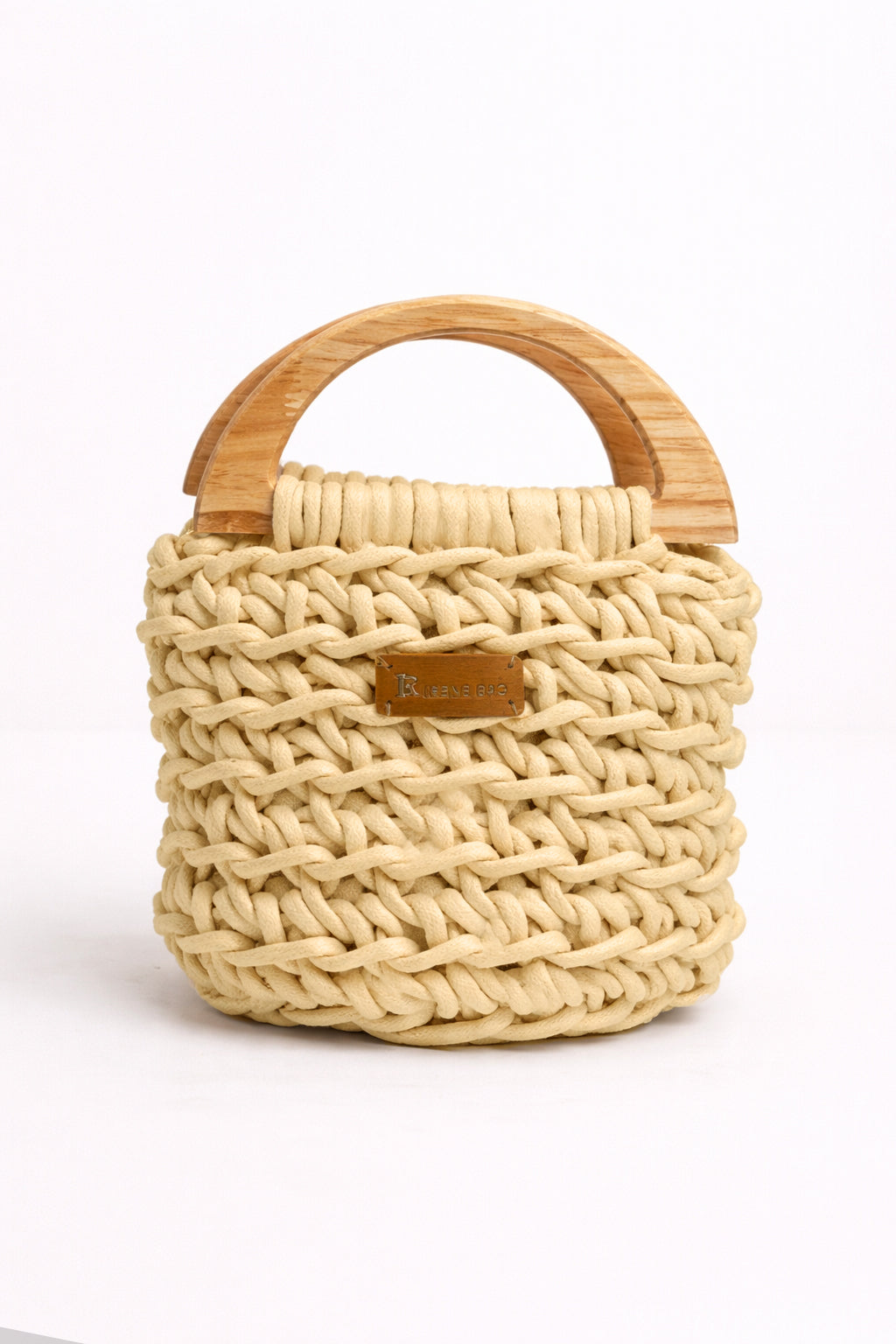 Bolso Trenzado Alba - Beige