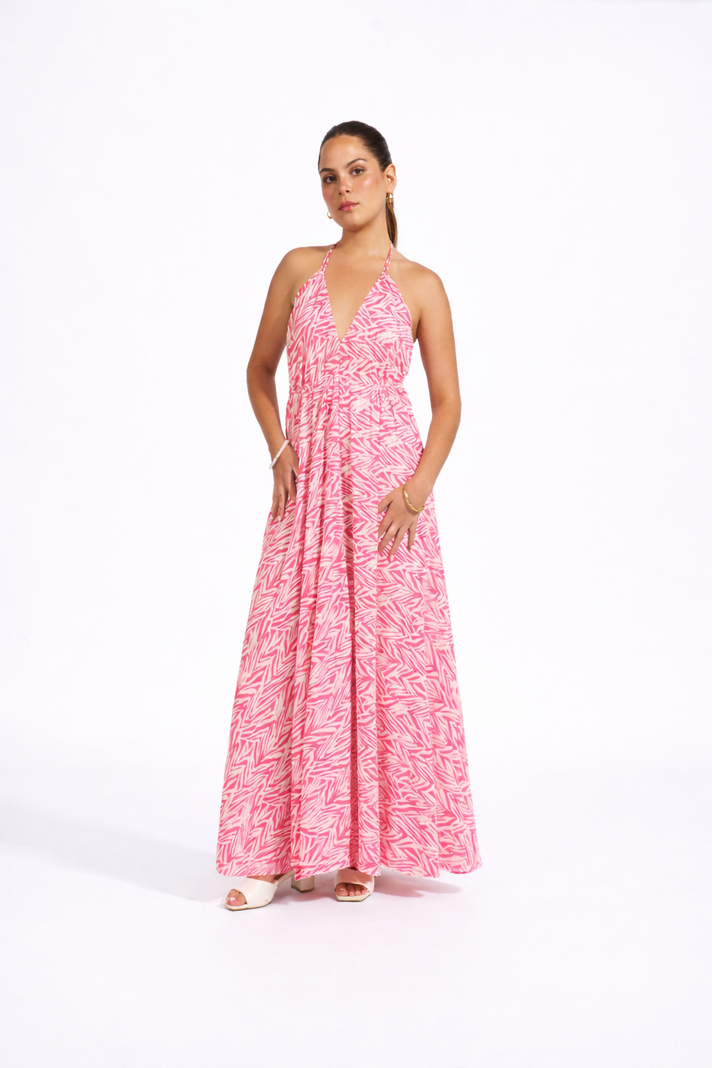 Vestido Tropical - Rosado