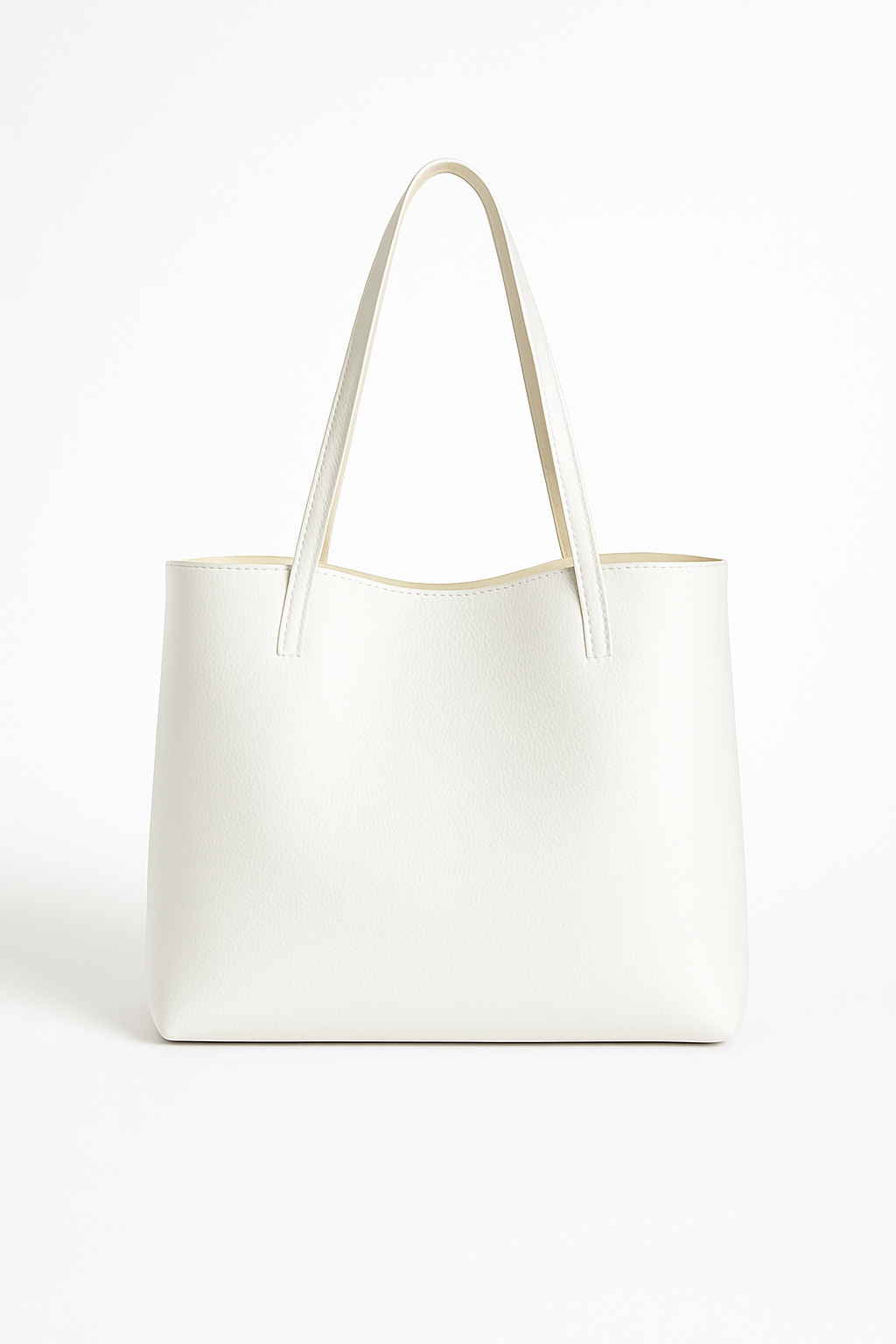 Bolso reversible con neceser - Beige