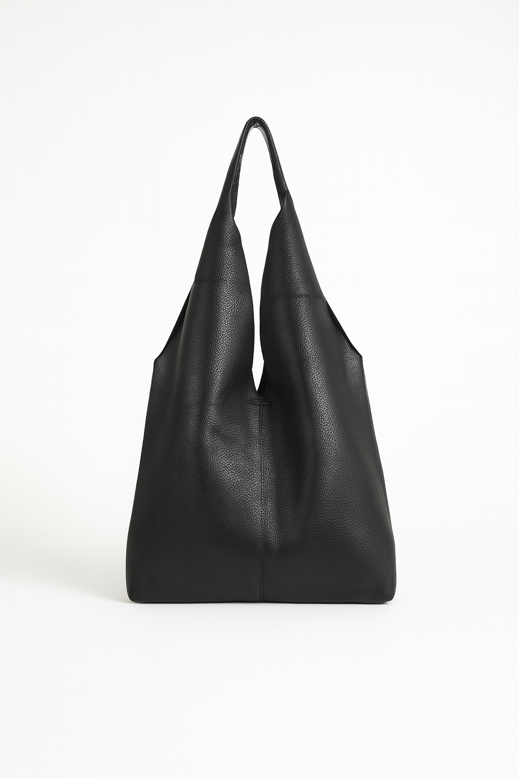 Bolso minimalista en V - Negro