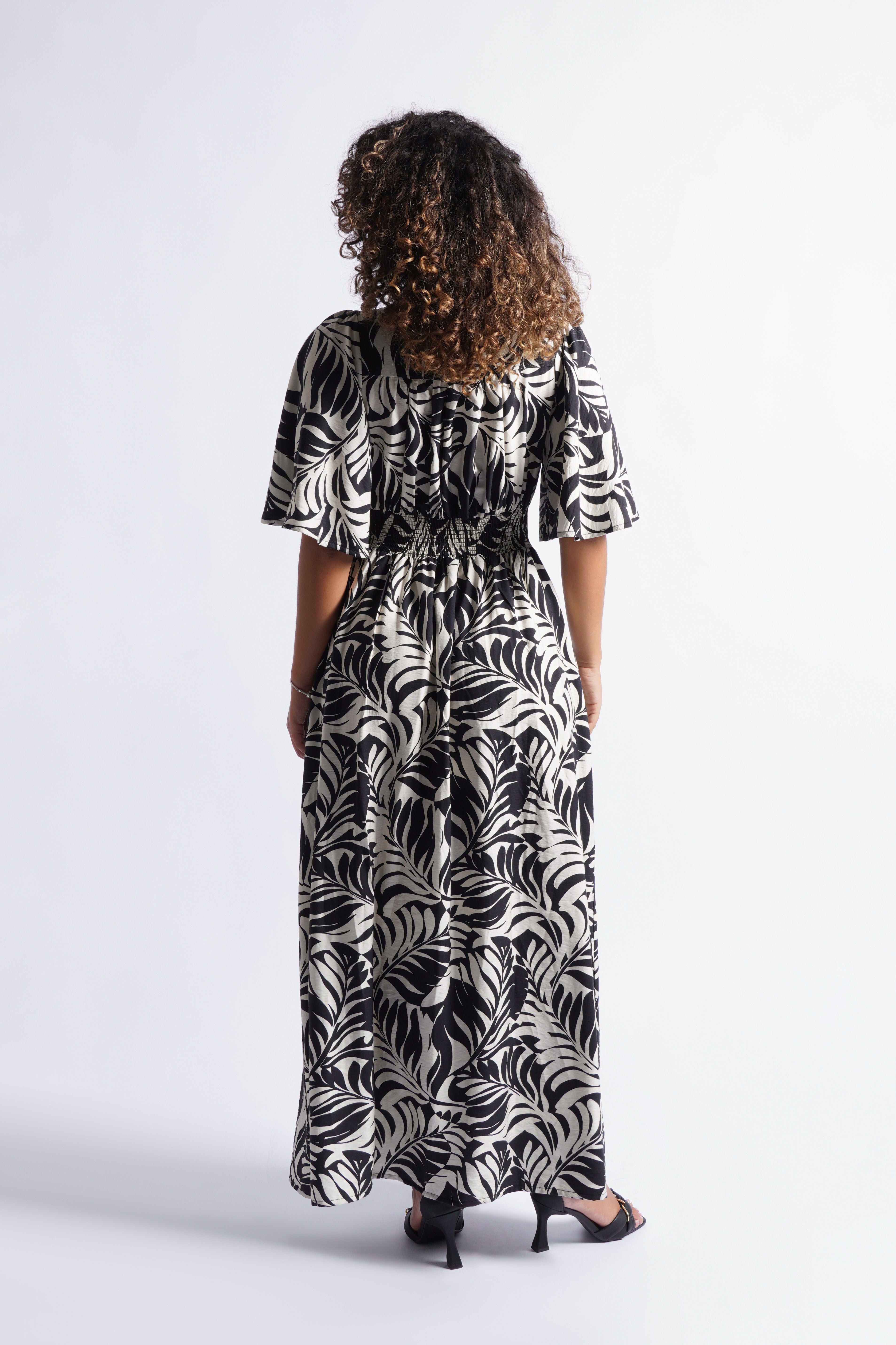 Vestido Amalia - Estampado Negro