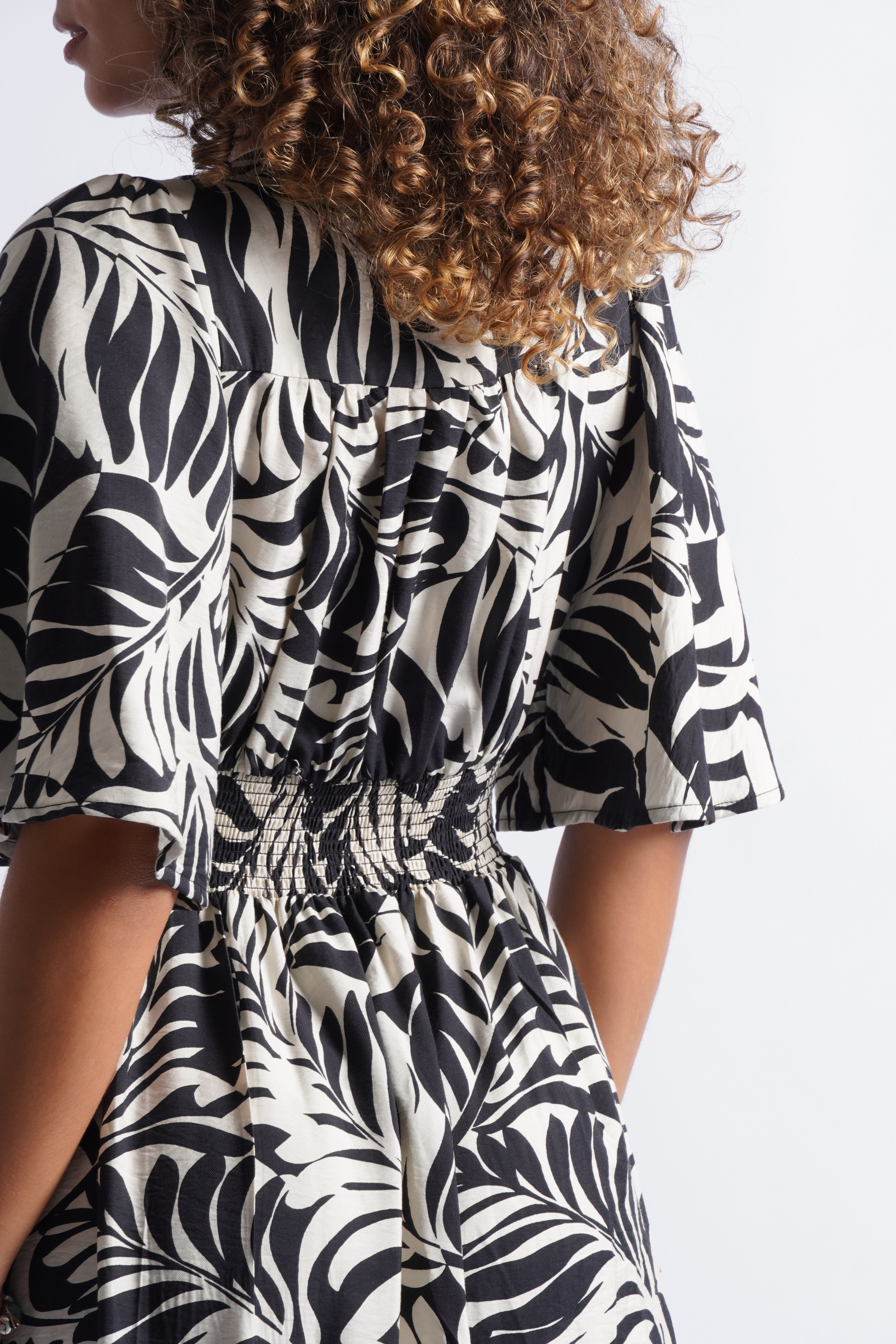Vestido Amalia - Estampado Negro
