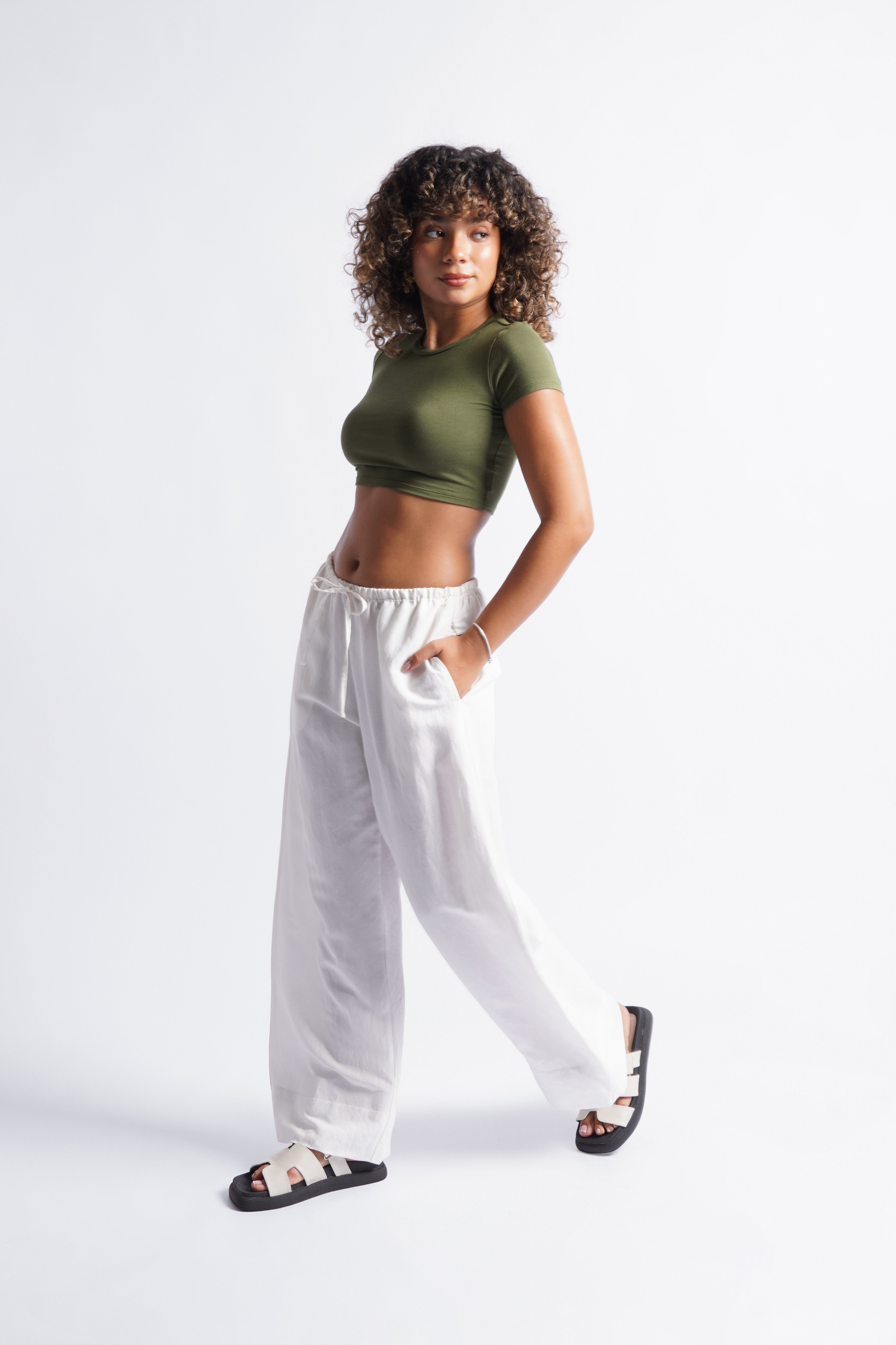 Top Lea - Verde Militar