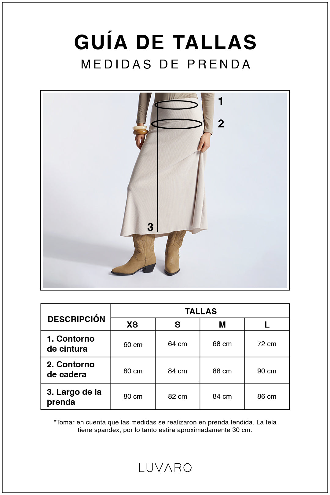 Falda Midi Pretina - Hueso