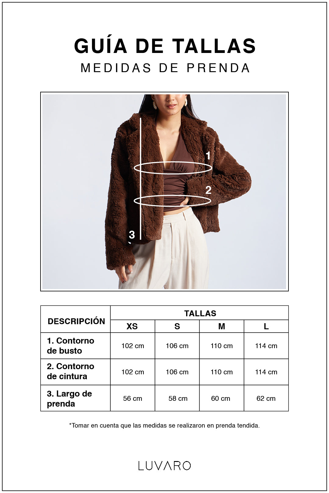 Faux Fur Jacket - Marrón