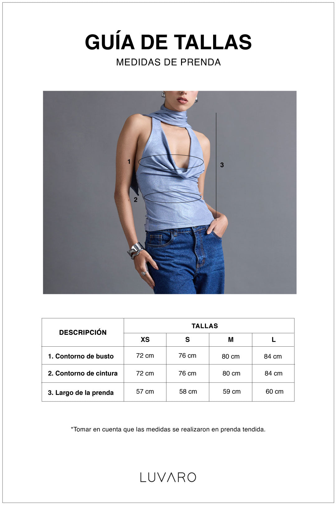 Top Cuello Holgado Fular - Marina