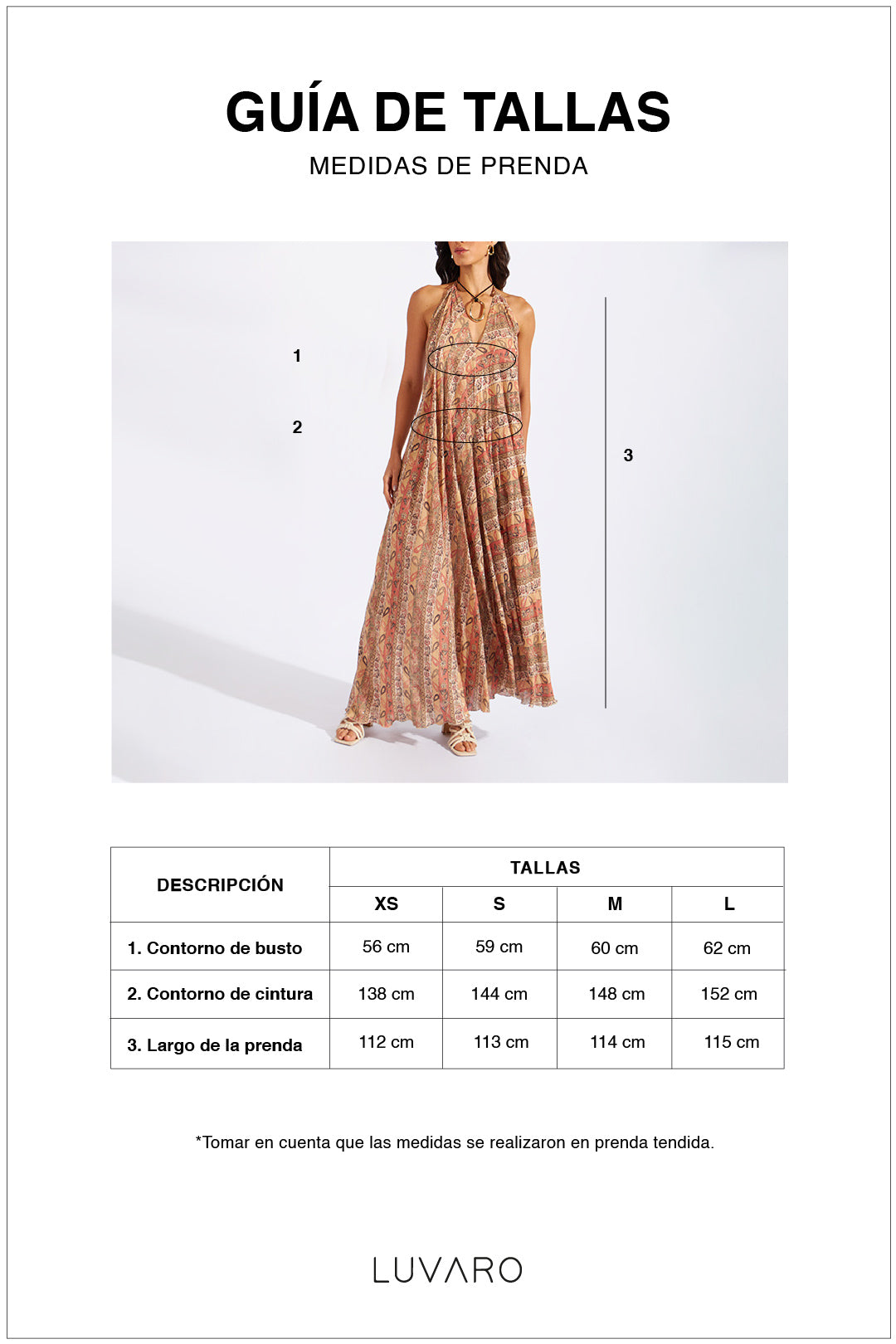 Vestido Fluido Halter Escote - Beige