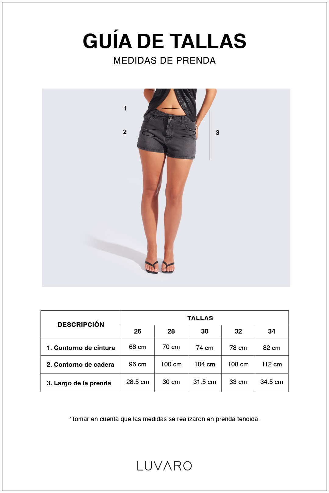 Short Recto - Negro