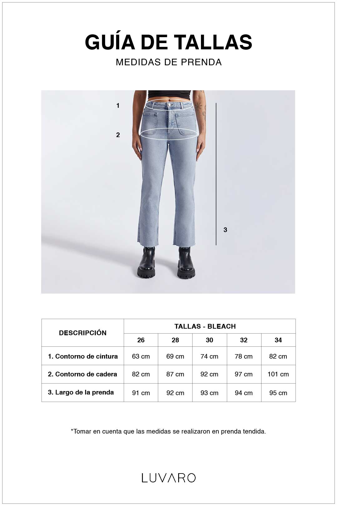 Denim Cropped Flare - Bleach