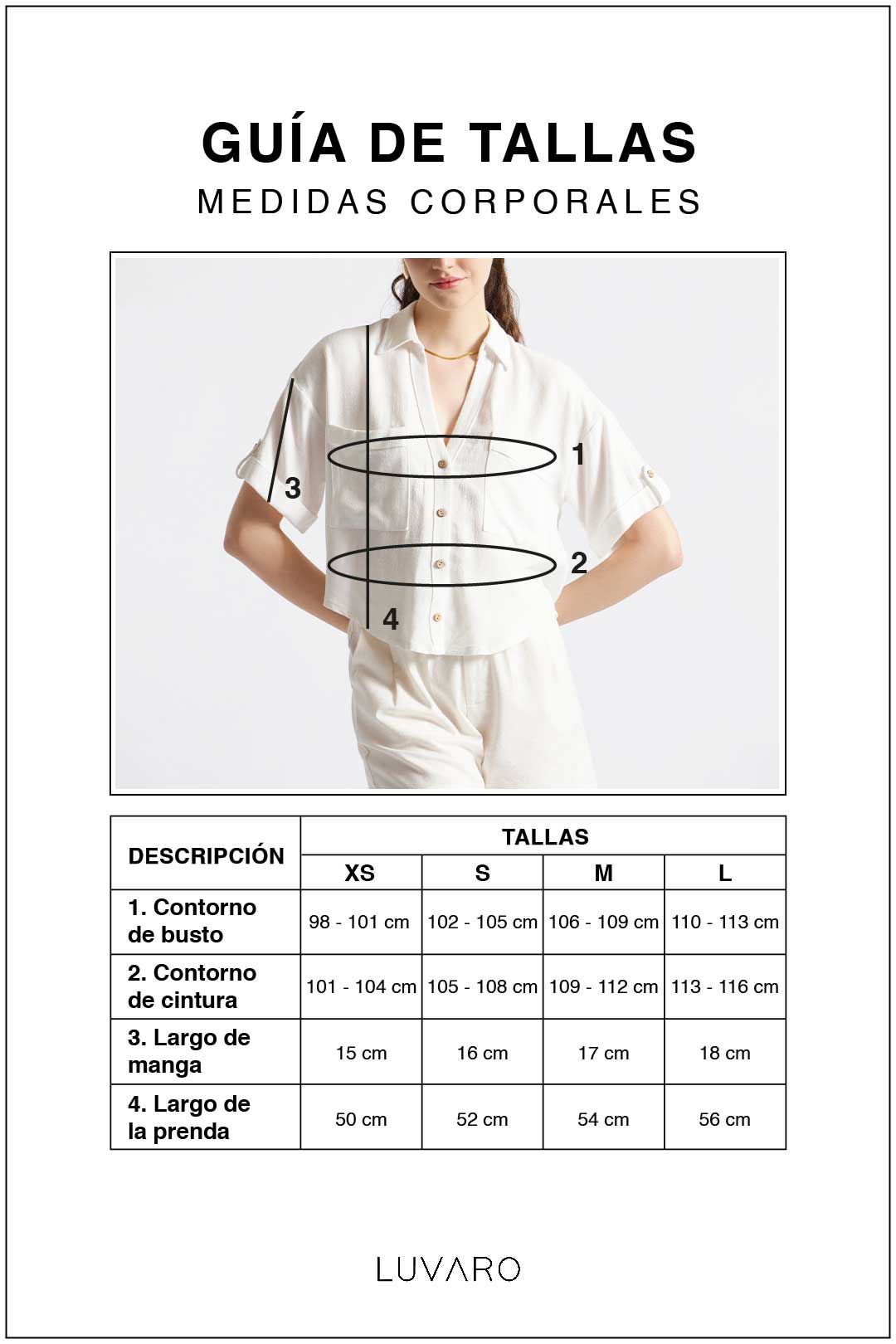 Blusa Corta Lino - Negro