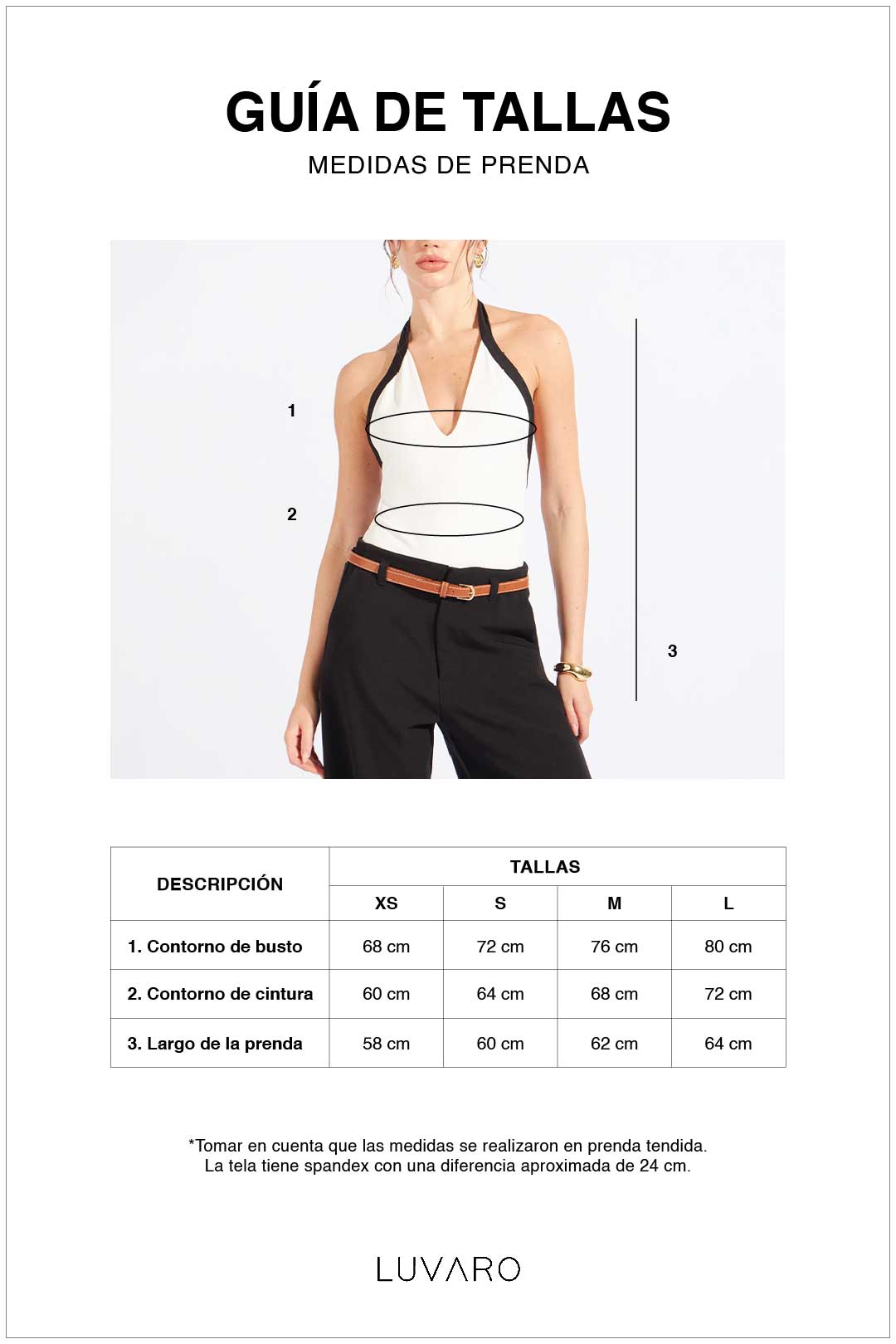 Body Halter Contraste - Blanco