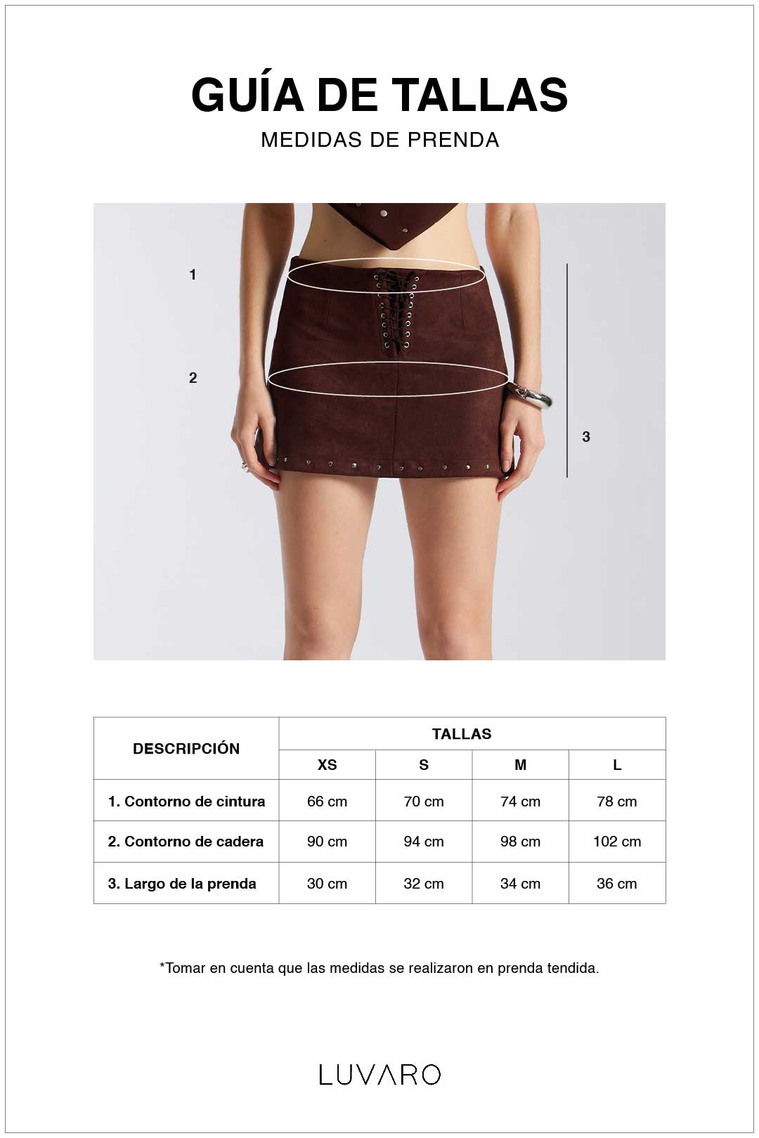 Falda Cordones con Apliques - Negro