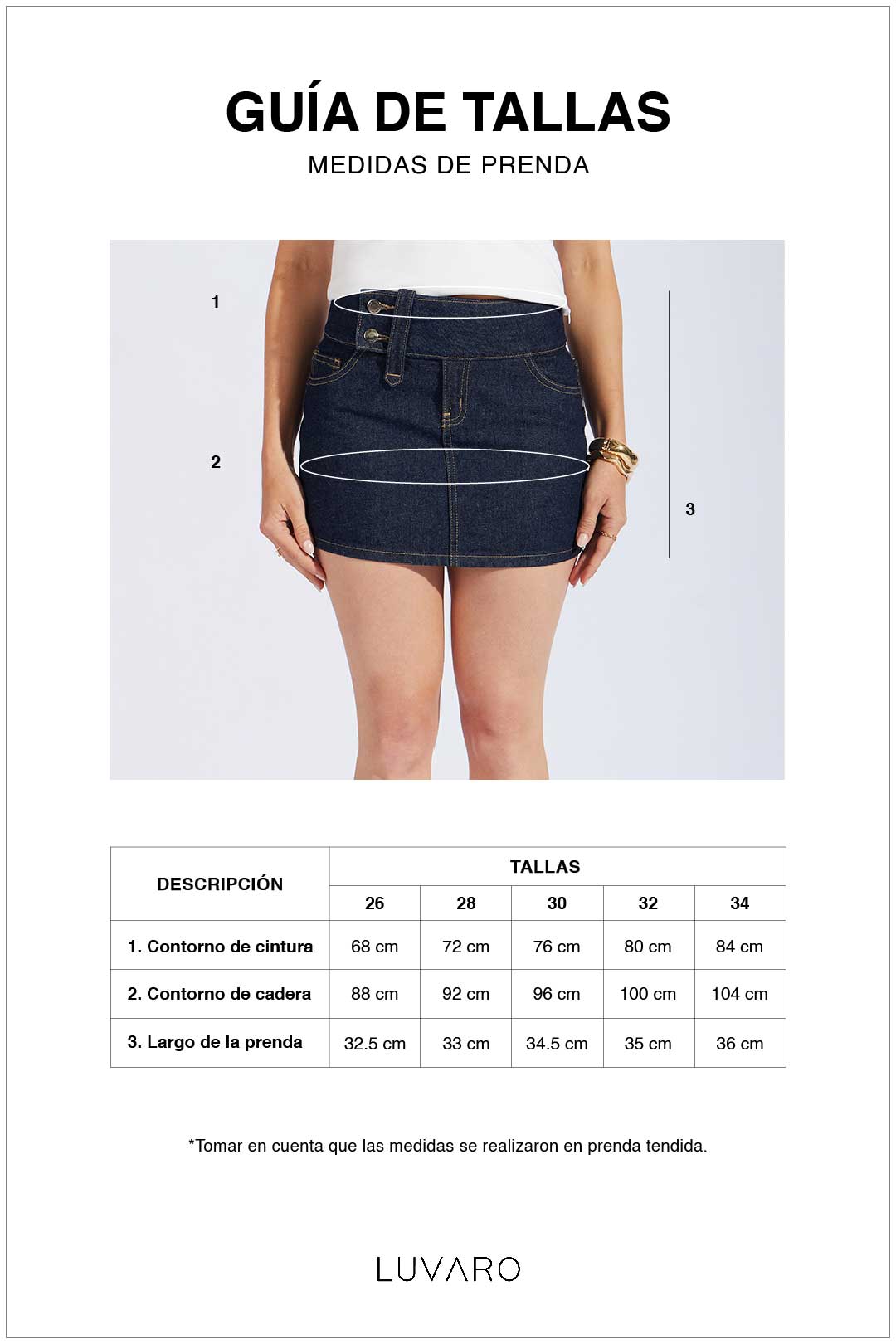 Falda Denim Urban - Natural
