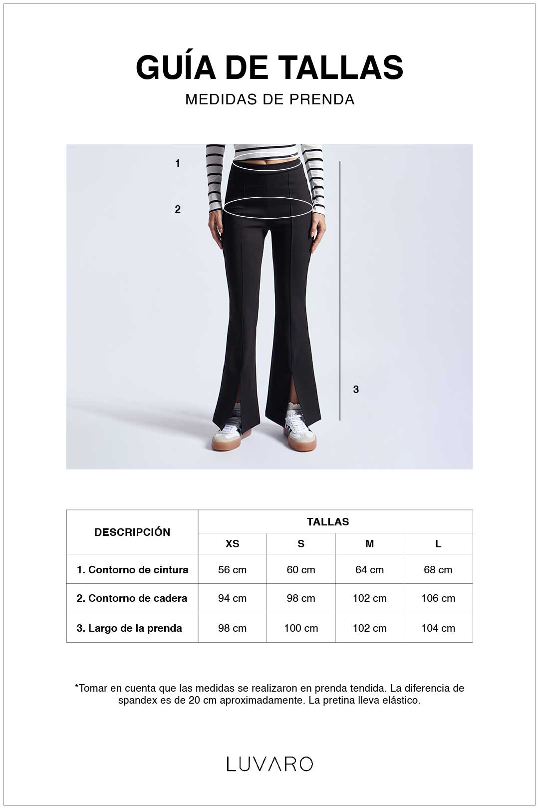 Pantalón Flare con Aberturas - Negro