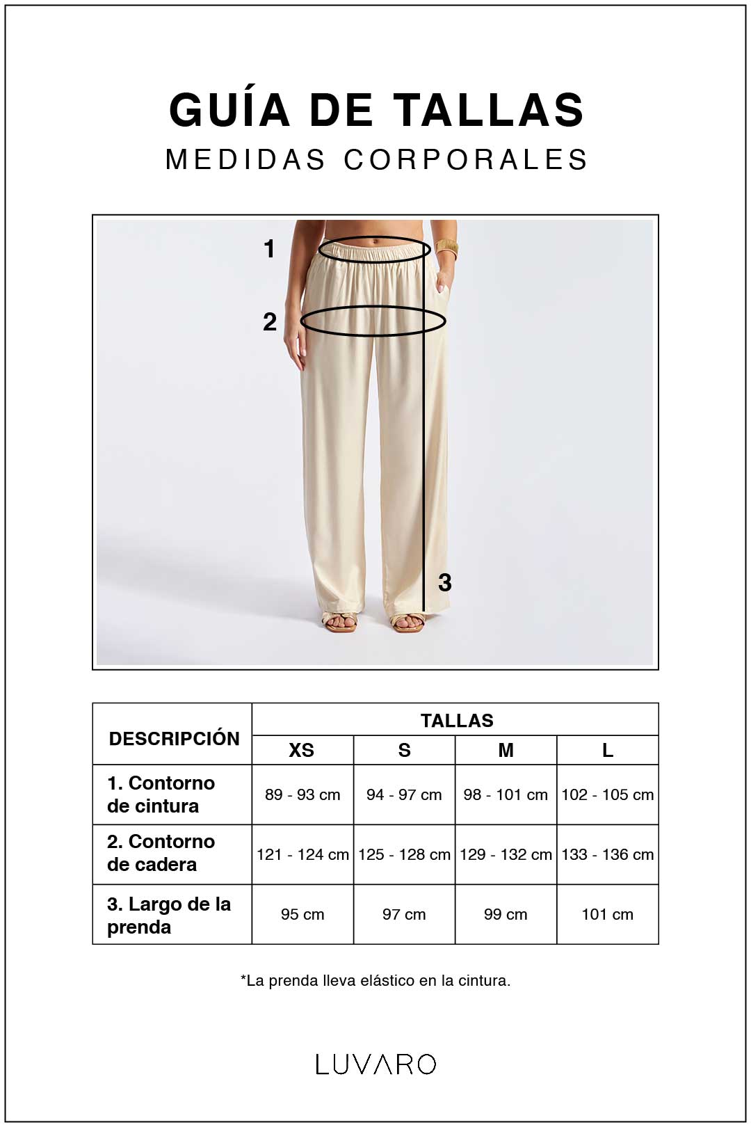 Pantalón Recto Básico - Beige