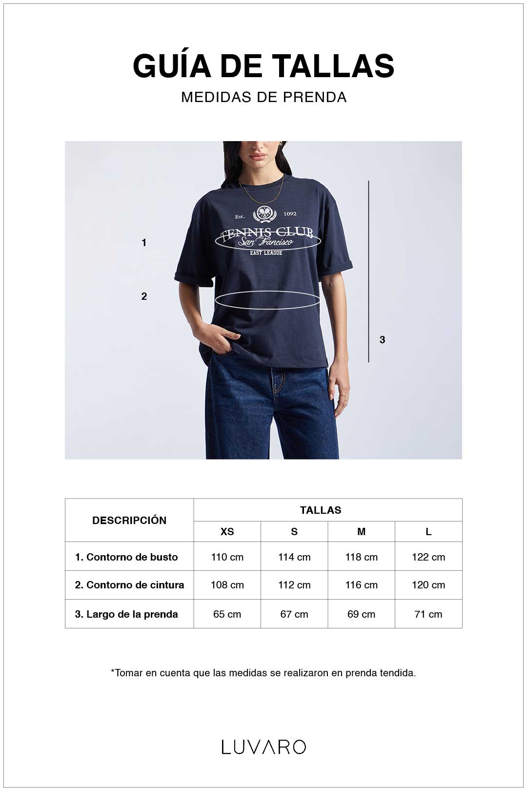 Polo Oversize Tee - Azul