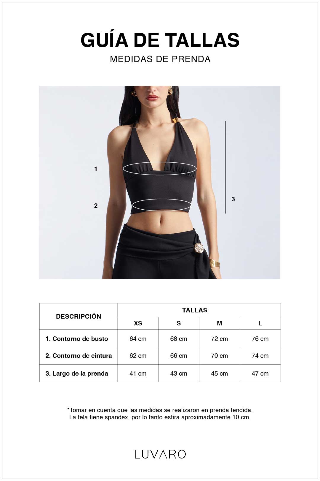 Top Halter con Adorno - Negro