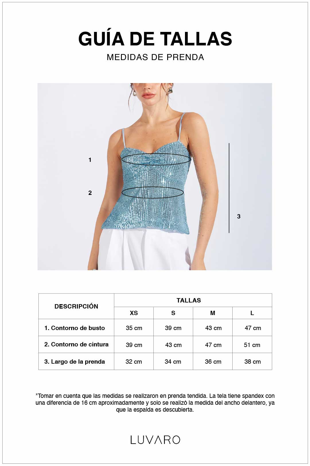 Top Lentejuelas Tiras - Perla