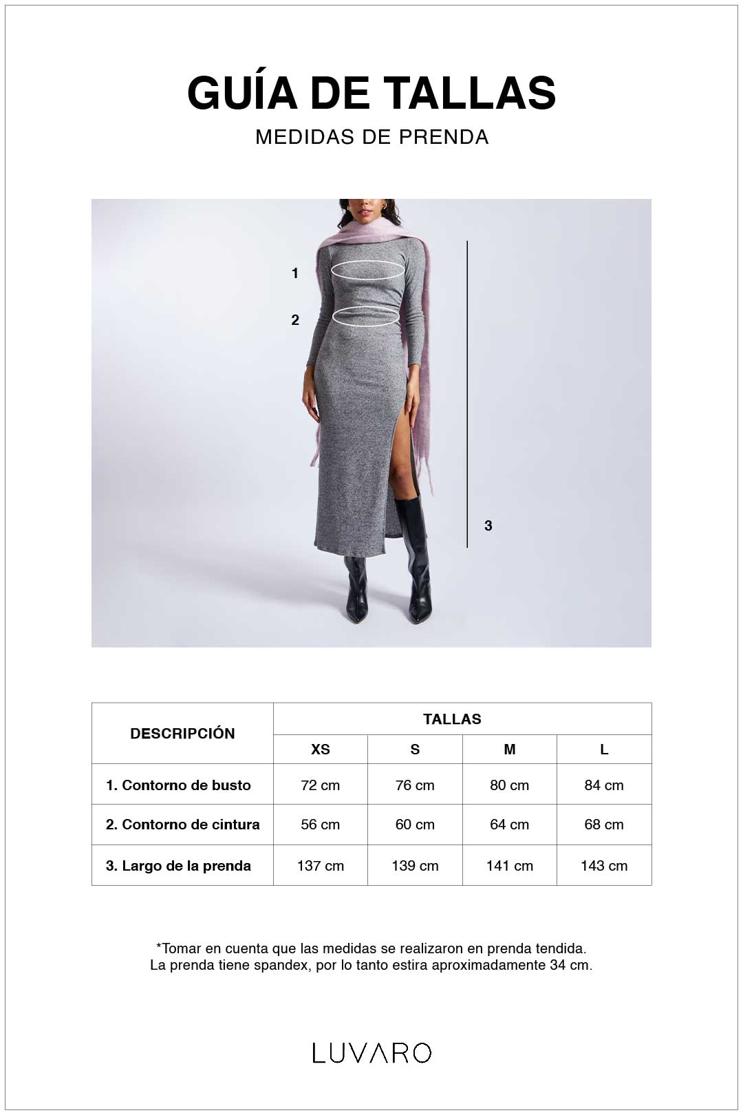 Vestido Cerrado Drapeado - Charcoal
