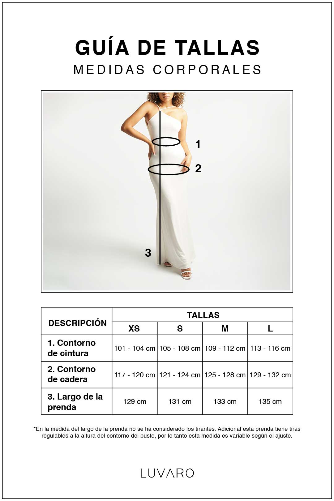 Vestido Largo Tirantes - Perla