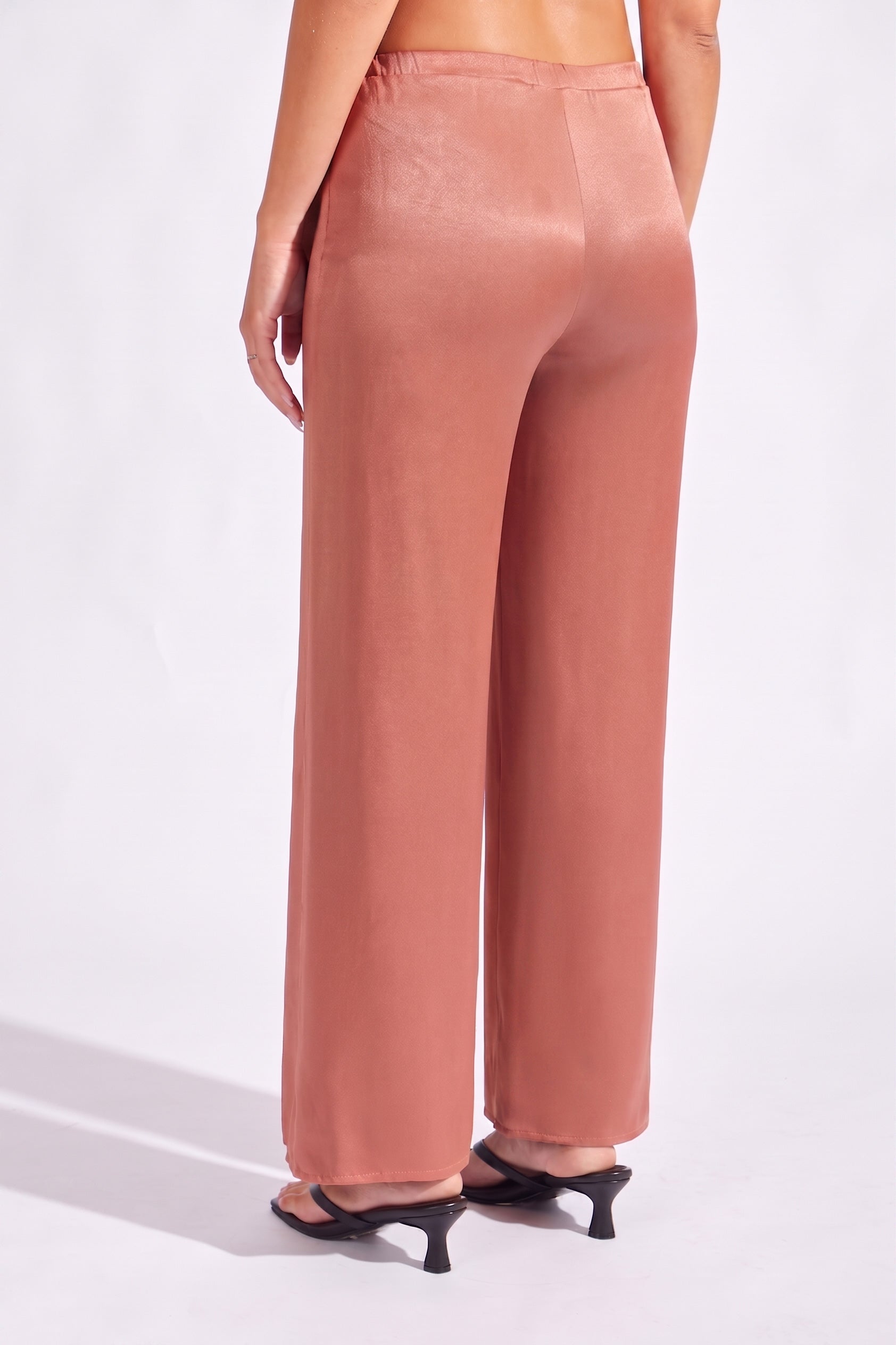 Pantalón Olgado Satín - Mocca