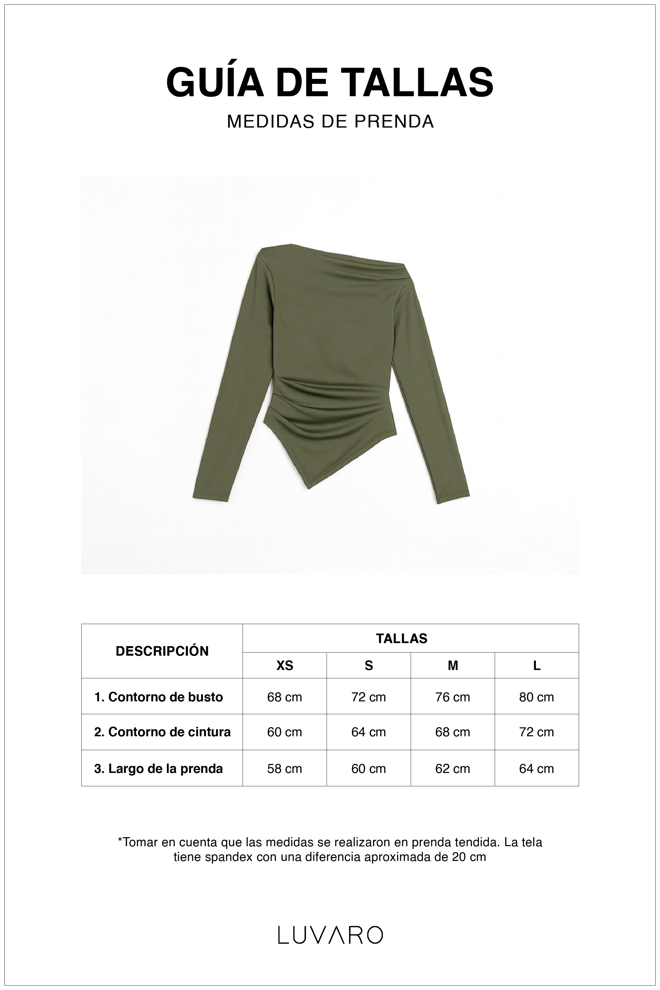 Top Bare One Shoulder Diagonal - Marrón