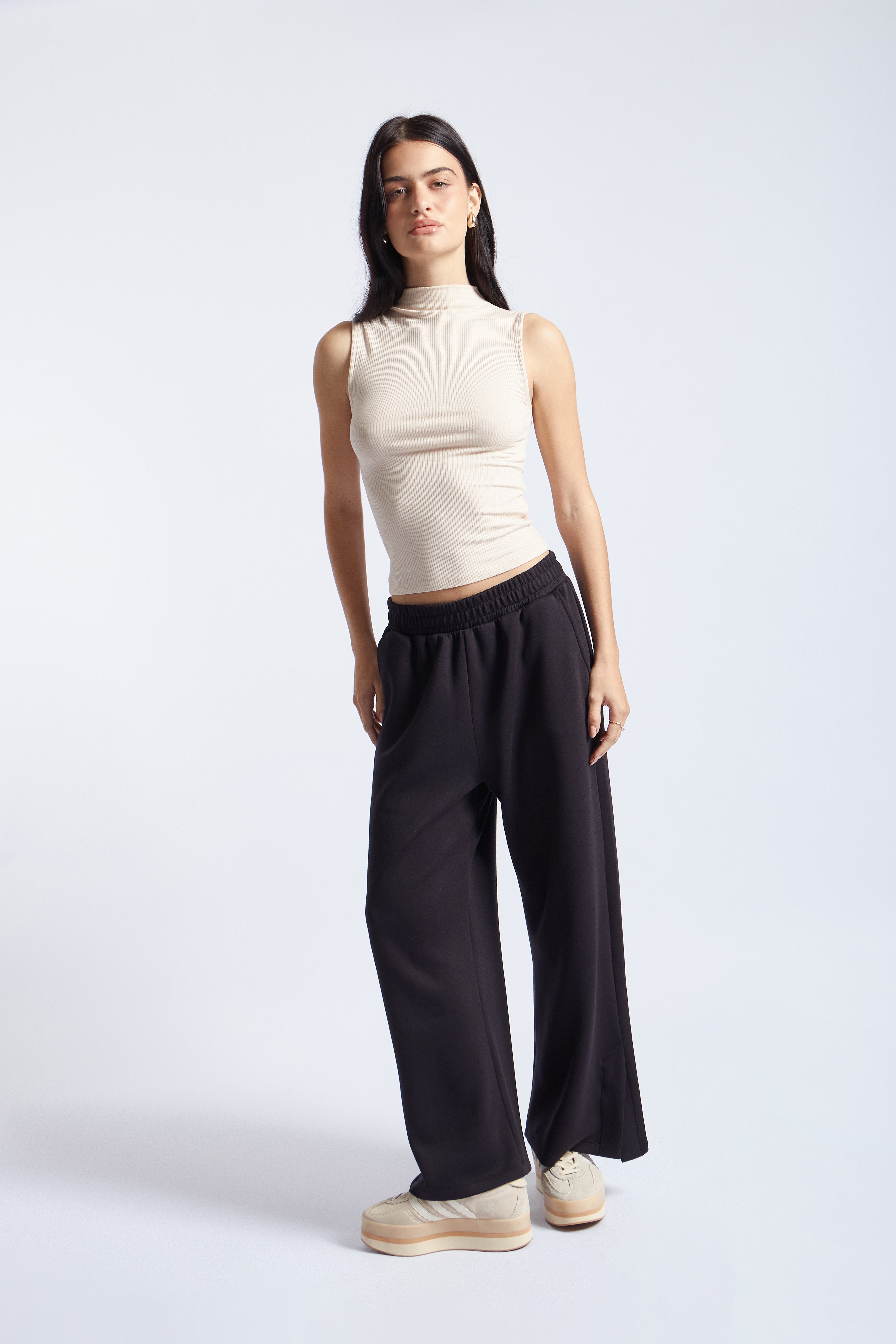 Pantalón Básico Elástico - Negro