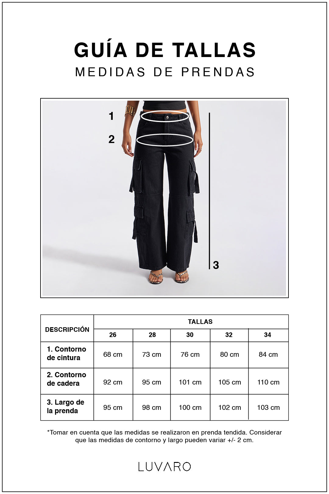 Pant Denim Cargo - Gris